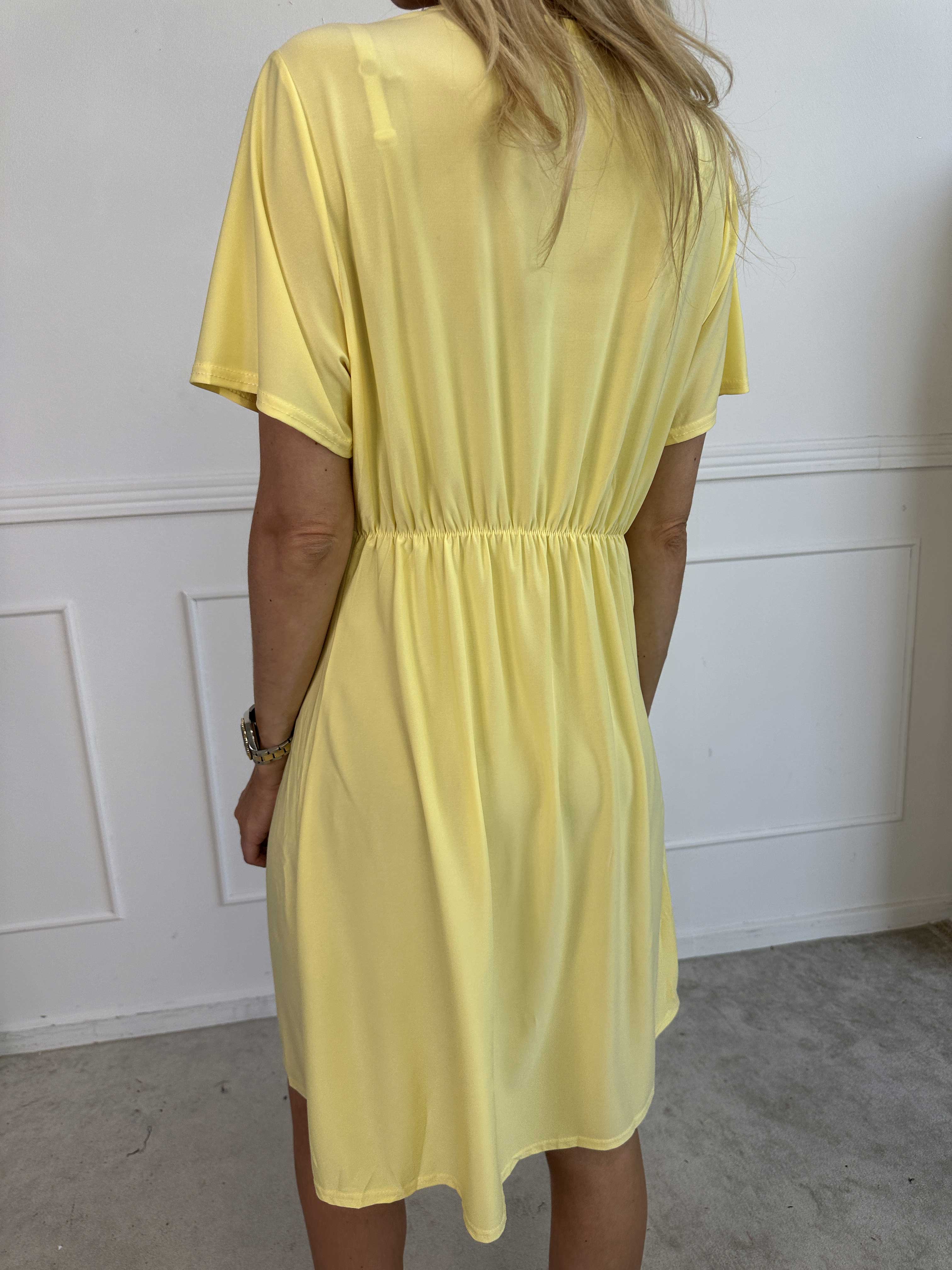 Molly Plain Short - Elastisk kjole med fin knudedetalje foran